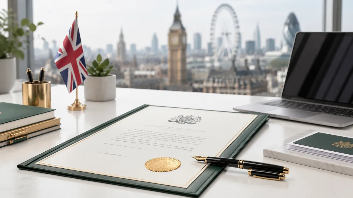 UK company formation business setup concept