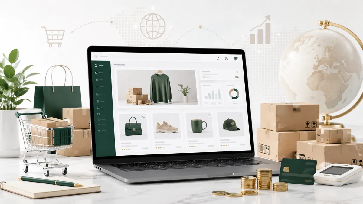 UK e-commerce setup support concept